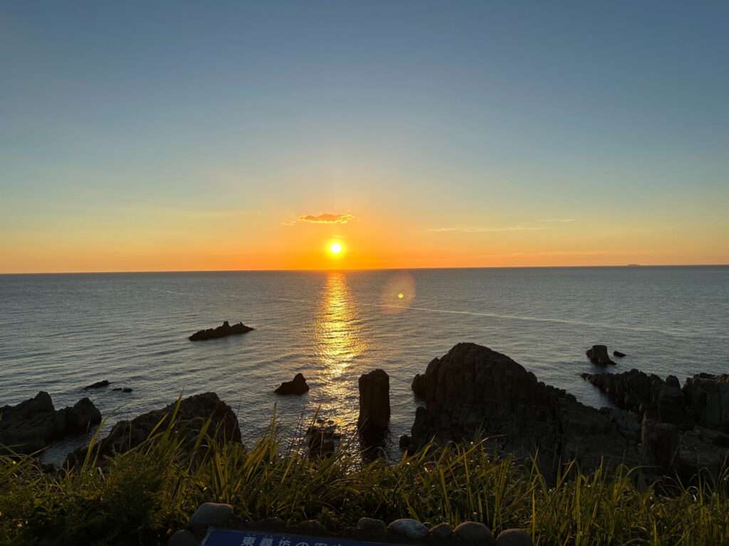 東尋坊の夕陽