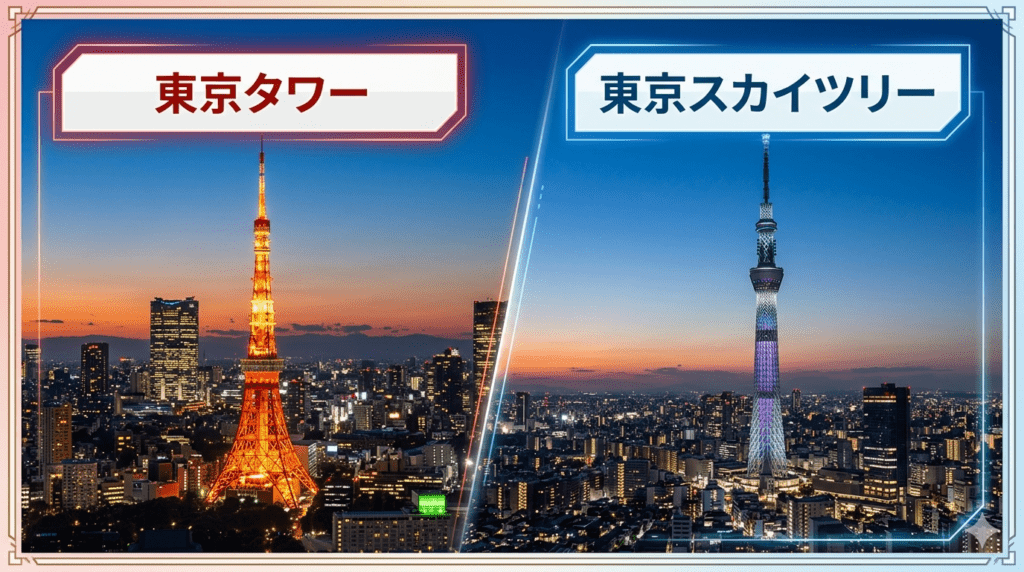 アイキャッチ_東京タワー東京スカイツリー