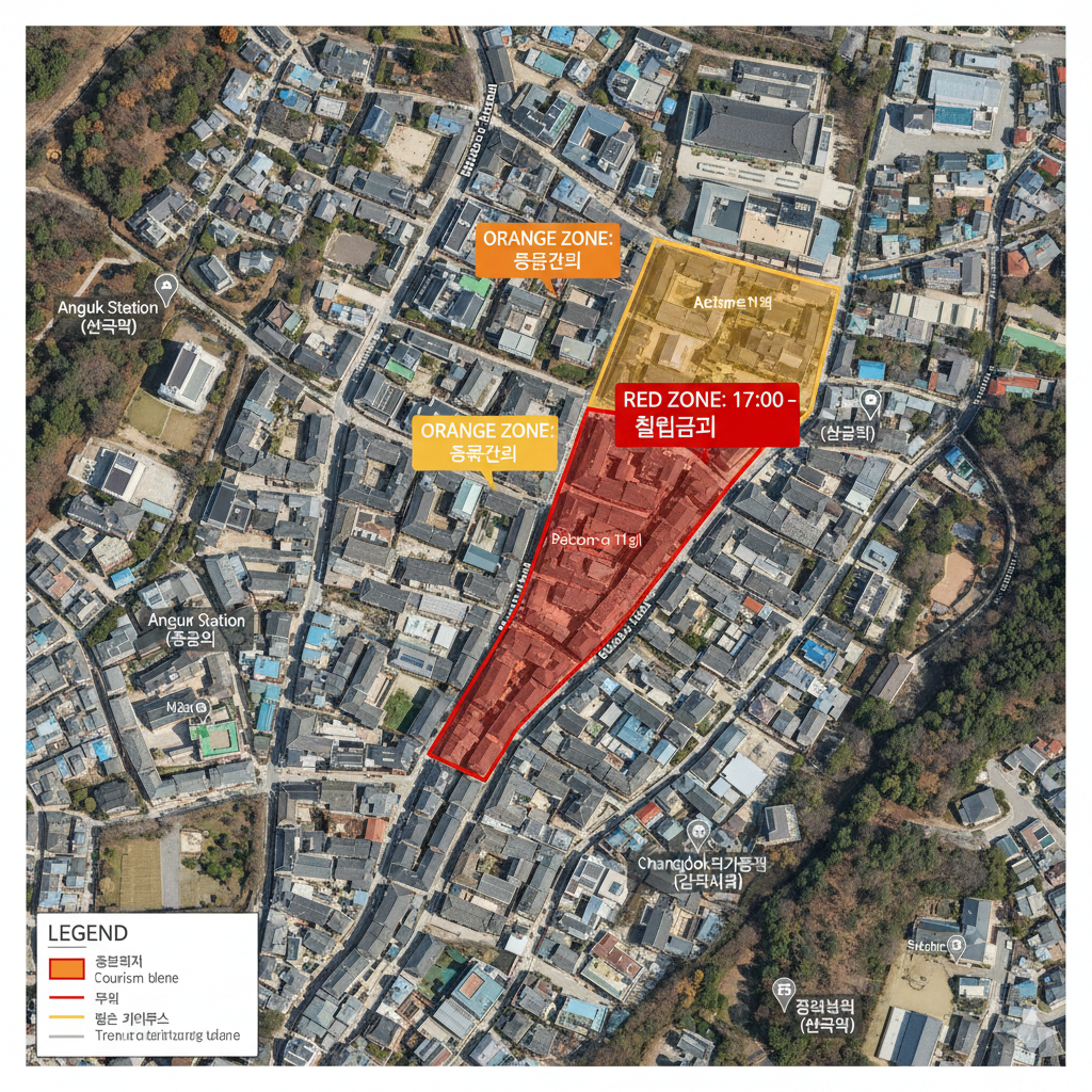 北村韓屋村の制限エリア